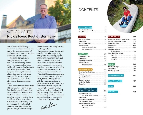 Buchcover und Innenansicht für das Buch: Rick Steves Best of Germany