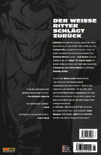 Buchcover und Innenansicht für das Buch: Batman: Der Weiße Ritter