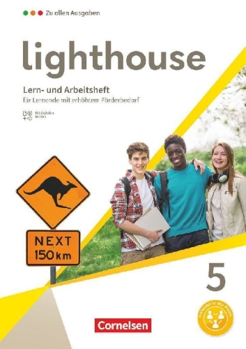 Buchcover und Innenansicht für das Buch: Lighthouse Band 5: 9. Schuljahr - Zu allen Ausgaben - Lern- und Arbeitsheft