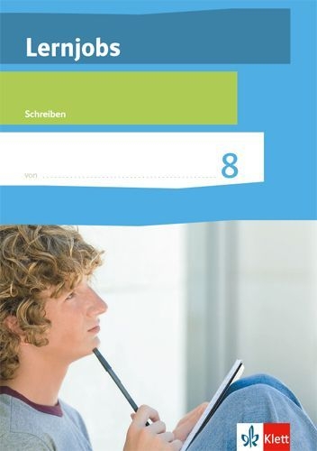 Buchcover und Innenansicht für das Buch: Lernjobs Klasse 8 - Schreiben