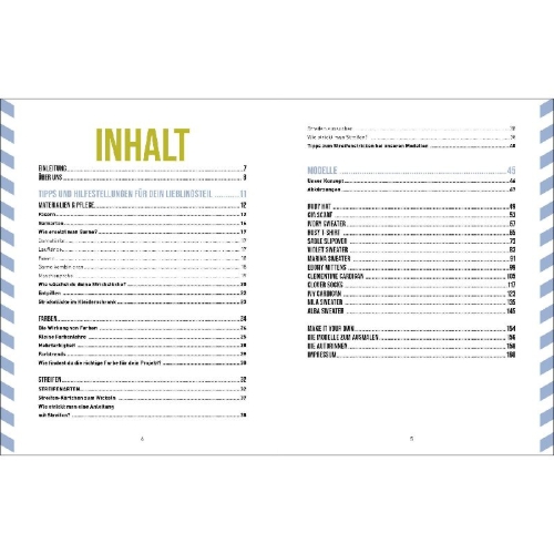 Buchcover und Innenansicht für das Buch: Favourite Knits