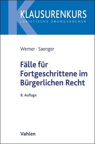 Buchcover und Innenansicht für das Buch: Fälle für Fortgeschrittene im Bürgerlichen Recht