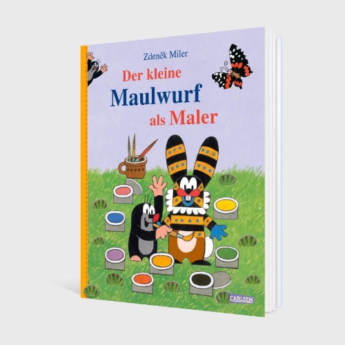Buchcover und Innenansicht für das Buch: Der kleine Maulwurf als Maler