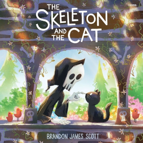 Buchcover und Innenansicht für das Buch: The Skeleton and the Cat