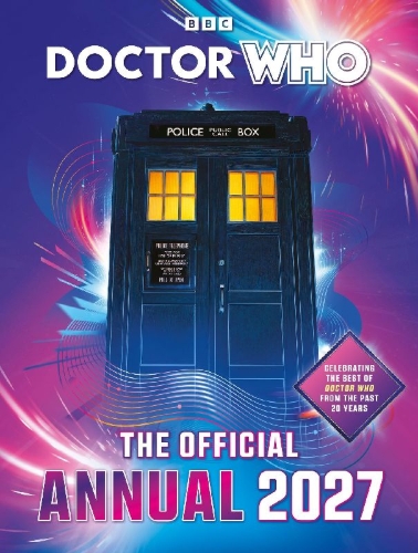 Buchcover und Innenansicht für das Buch: Doctor Who Annual 2027