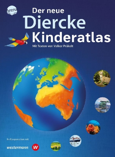Buchcover und Innenansicht für das Buch: Der neue Diercke Kinderatlas