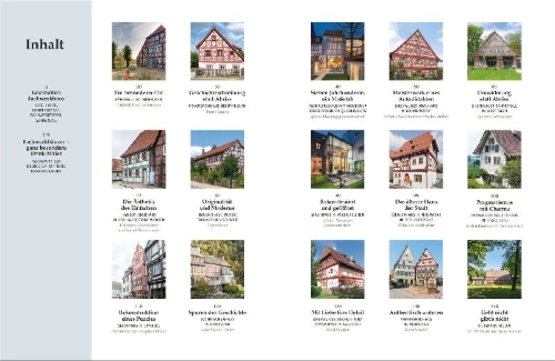 Buchcover und Innenansicht für das Buch: Fachwerkhäuser