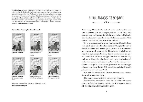 Buchcover und Innenansicht für das Buch: Charlottes Traumpferd 5: Wir sind doch Freunde