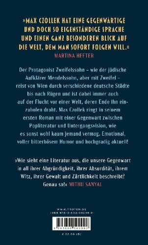 Buchcover und Innenansicht für das Buch: Zweifelssohn