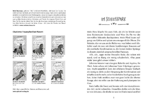 Buchcover und Innenansicht für das Buch: Charlottes Traumpferd 6: Durch dick und dünn