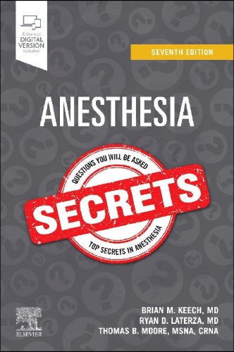 Buchcover und Innenansicht für das Buch: Anesthesia Secrets