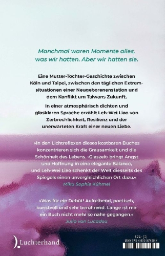 Buchcover und Innenansicht für das Buch: Glaszeit