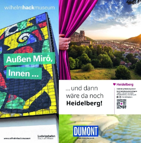 Buchcover und Innenansicht für das Buch: DUMONT direkt Reiseführer Mannheim