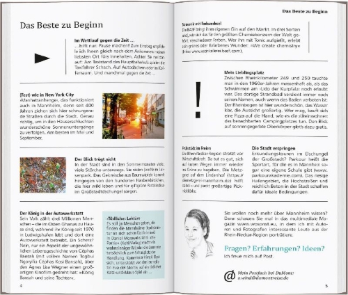 Buchcover und Innenansicht für das Buch: DUMONT direkt Reiseführer Mannheim