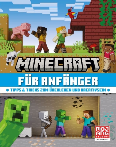 Buchcover und Innenansicht für das Buch: Minecraft Beginner's Guide. Start Your Survival and Creative Journeys