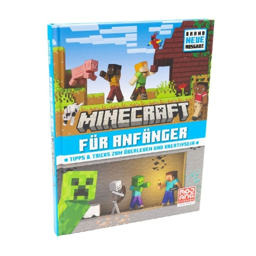 Buchcover und Innenansicht für das Buch: Minecraft Beginner's Guide. Start Your Survival and Creative Journeys