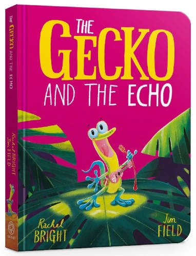 Buchcover und Innenansicht für das Buch: The Gecko and the Echo Board Book