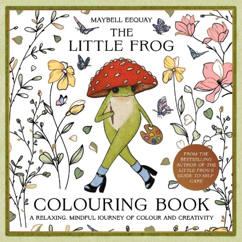 Buchcover und Innenansicht für das Buch: The Little Frog Colouring Book