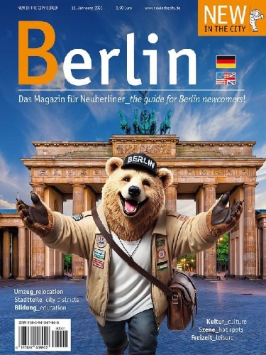 Buchcover und Innenansicht für das Buch: NEW IN THE CITY Berlin 2025
