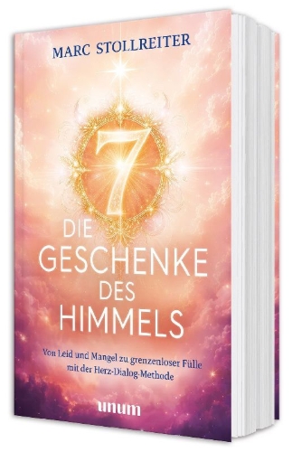 Buchcover und Innenansicht für das Buch: Die 7 Geschenke des Himmels