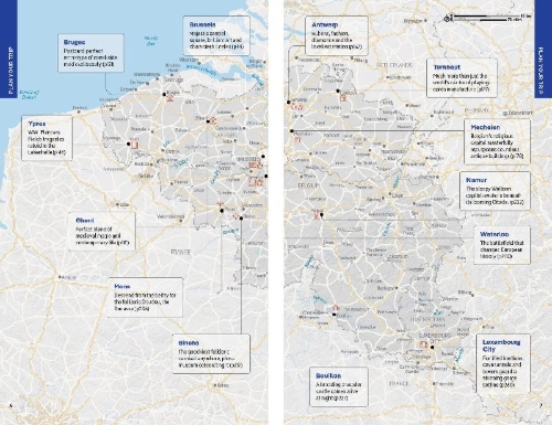 Buchcover und Innenansicht für das Buch: Lonely Planet Belgium & Luxembourg