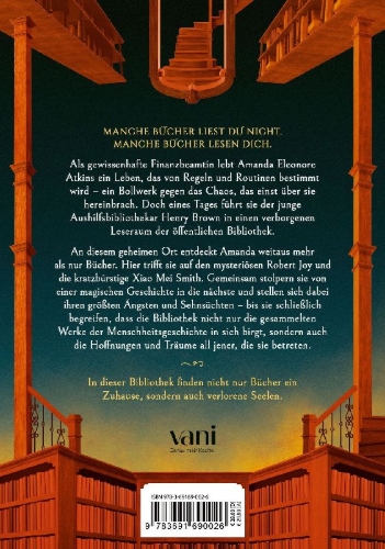 Buchcover und Innenansicht für das Buch: Ms Atkins und die Bibliothek der Träume