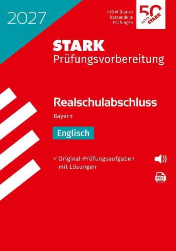 Buchcover und Innenansicht für das Buch: STARK Englisch - Realschulabschluss 2027 Bayern - Prüfungsvorbereitung