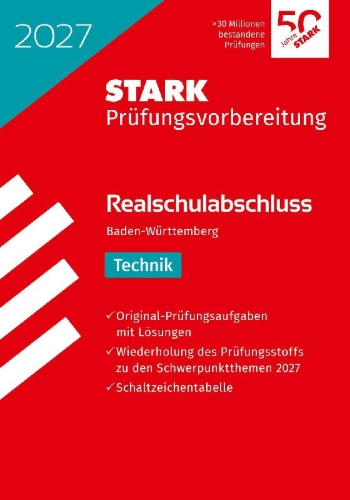 Buchcover und Innenansicht für das Buch: STARK Technik - Realschulabschluss 2027 BW - Prüfungsvorbereitung