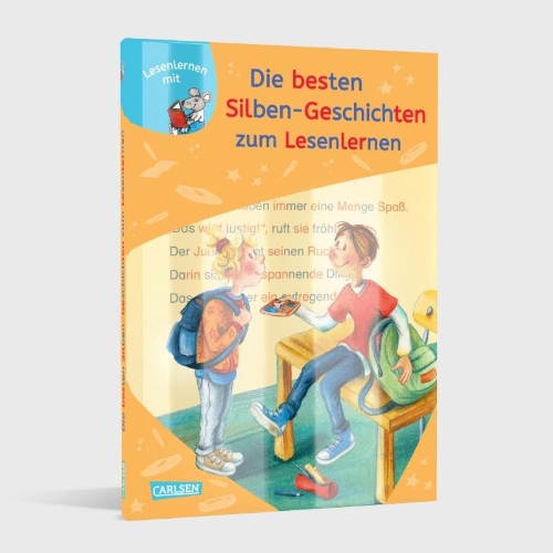 Buchcover und Innenansicht für das Buch: LESEMAUS zum Lesenlernen Sammelbände: Die besten Silben-Geschichten zum Lesenlernen