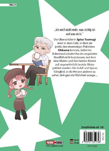 Buchcover und Innenansicht für das Buch: Spica - Schuld und Sühne 02