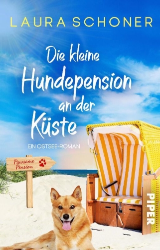 Buchcover und Innenansicht für das Buch: Die kleine Hundepension an der Küste