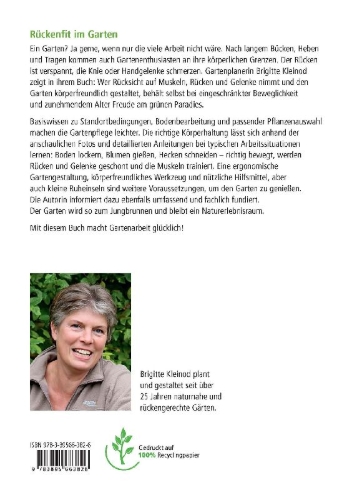 Buchcover und Innenansicht für das Buch: Rückenfreundlich gärtnern