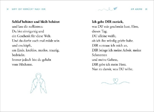 Buchcover und Innenansicht für das Buch: Gott ist verrückt nach dir!