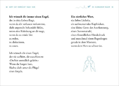 Buchcover und Innenansicht für das Buch: Gott ist verrückt nach dir!