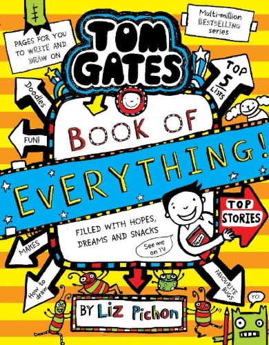 Buchcover und Innenansicht für das Buch: Tom Gates: Book of Everything