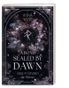 Buchcover und Innenansicht für das Buch: A Bond Sealed by Dawn - Liebe im Schatten der Welten