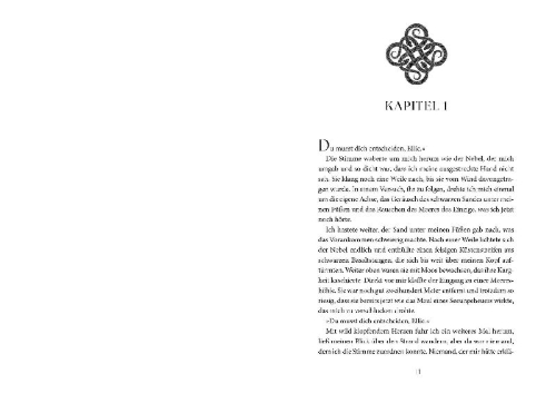 Buchcover und Innenansicht für das Buch: A Bond Sealed by Dawn - Liebe im Schatten der Welten