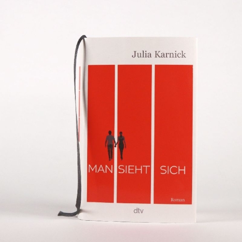 Buchcover und Innenansicht für das Buch: Man sieht sich