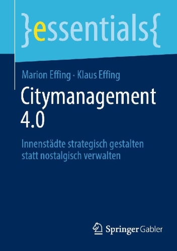 Buchcover und Innenansicht für das Buch: Citymanagement 4.0