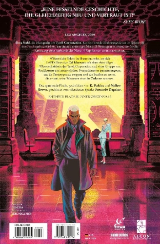 Buchcover und Innenansicht für das Buch: Blade Runner Origins Vol. 3: Burning