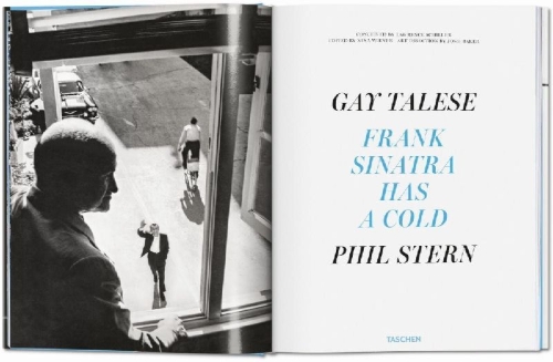 Buchcover und Innenansicht für das Buch: Gay Talese. Phil Stern. Frank Sinatra Has a Cold