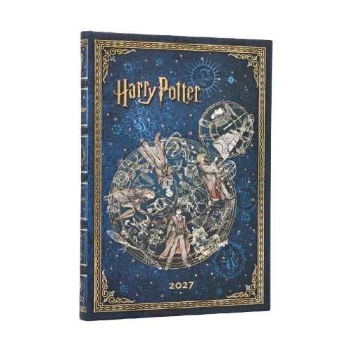 Buchcover und Innenansicht für das Buch: 12-Monatskalender 2027 Kalender Legenden von Hogwarts  Midi Vertikal