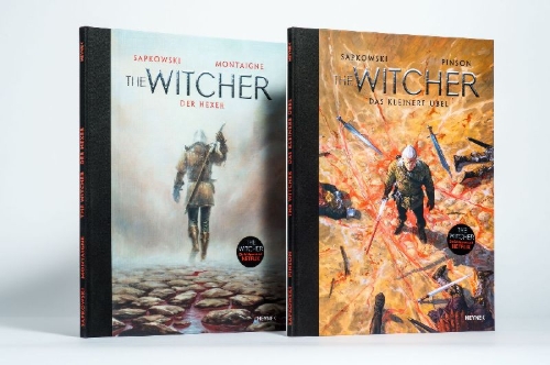 Buchcover und Innenansicht für das Buch: The Witcher Illlustré - Le sorceleur