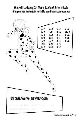 Buchcover und Innenansicht für das Buch: Miraculous: Superstarker Sticker- und Rätselspaß