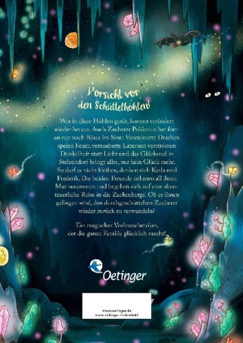 Buchcover und Innenansicht für das Buch: Lichterland 2. Die Reise durch die magischen Berge