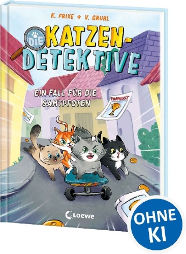 Buchcover und Innenansicht für das Buch: Die Katzen-Detektive (Band 1) - Ein Fall für die Samtpfoten