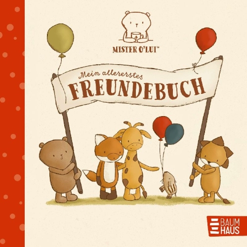 Buchcover und Innenansicht für das Buch: Mister O'Lui - Mein allererstes Freundebuch