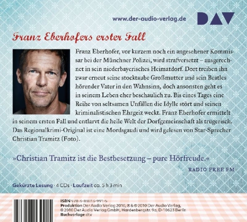 Buchcover und Innenansicht für das Buch: Winterkartoffelknödel. Der 1. Fall für den Eberhofer. Ein Provinzkrimi