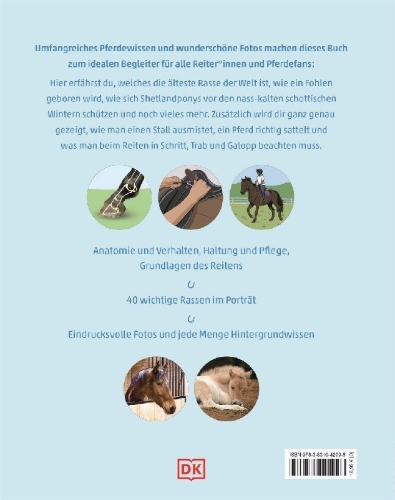 Buchcover und Innenansicht für das Buch: Pferde und Ponys