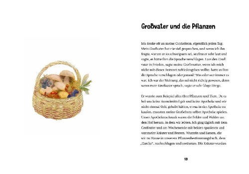 Buchcover und Innenansicht für das Buch: An Großvaters Hand
